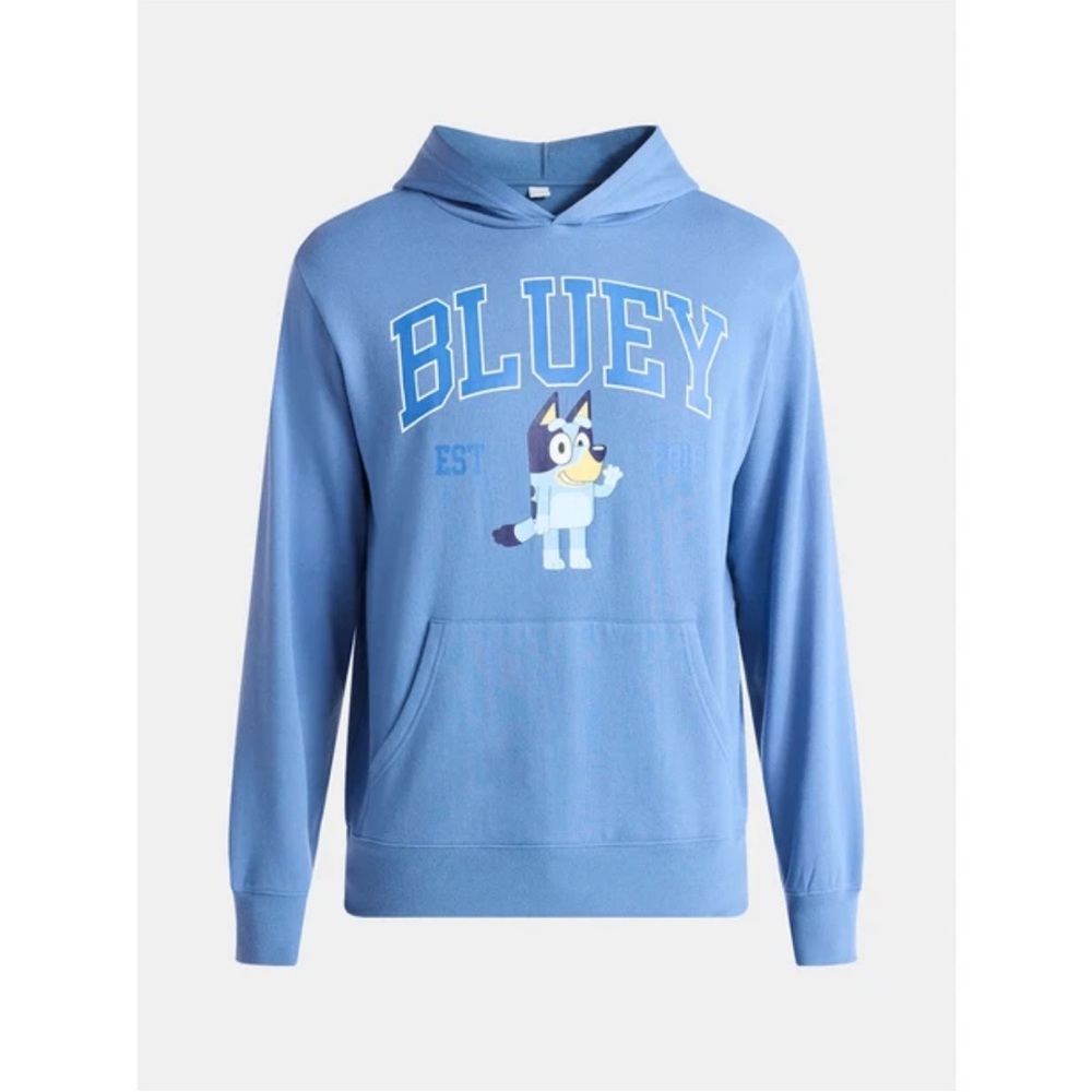 Bluey Men's Blue Hoodie - Picture 3 of 4
